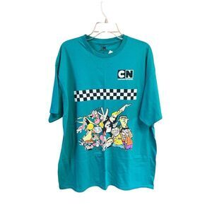 Cartoon Network graphic tee various classic characters Sz XL Jade NWT
